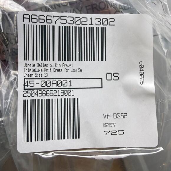 Jingle Belles Kim Gravel Sequin Sleeve White Top Womens 3X Party NWOT QVC - Picture 8 of 10